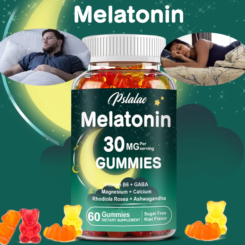 

Melatonin Gummies 30 Mg | 60 Gummies | Natural Berry Flavor | Vegan Supplement | Non-GMO, Gluten Free