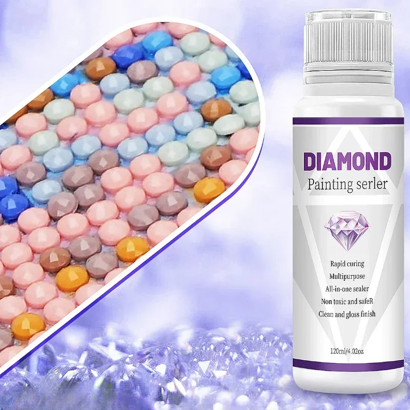 Diamond Painting Sealer Glue 120ml Fixative for All 5D Diamond Painting -  AliExpress