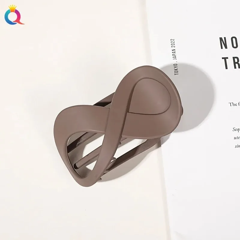 Fashion Matte Flat Hair Claw Clip No Slip Plastic Alligator Hair Clamp Jaw Clips for Women Girls Strong Ponytail Holder