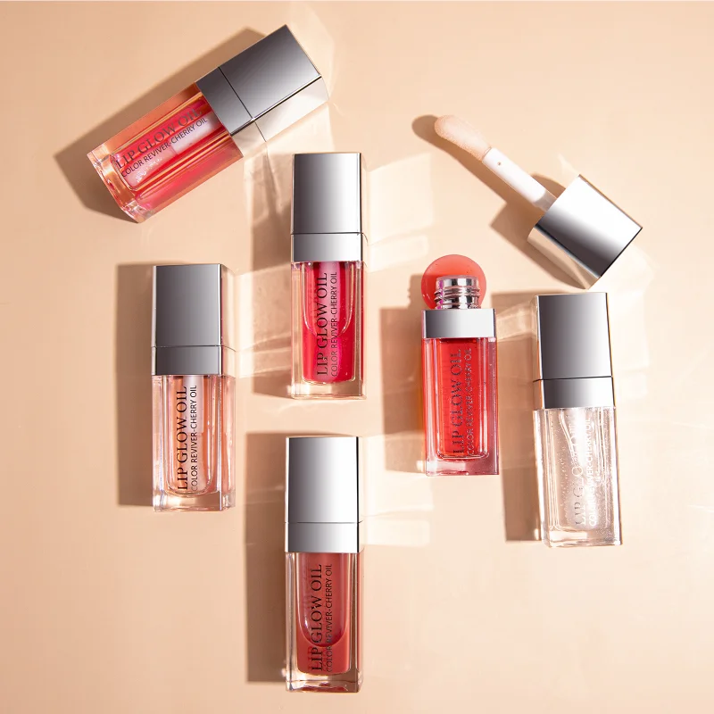 Sext Lip Oil 8ml Cherry Pink Lips Plumper Gloss Hydrating Plumping Lips Coat Tinted Lip Plumper Serum Glow Oil Makeup