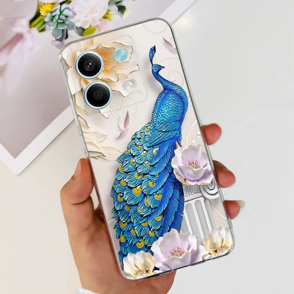 Elegant Printing Soft Silicone TPU Slim Phone Back Cover