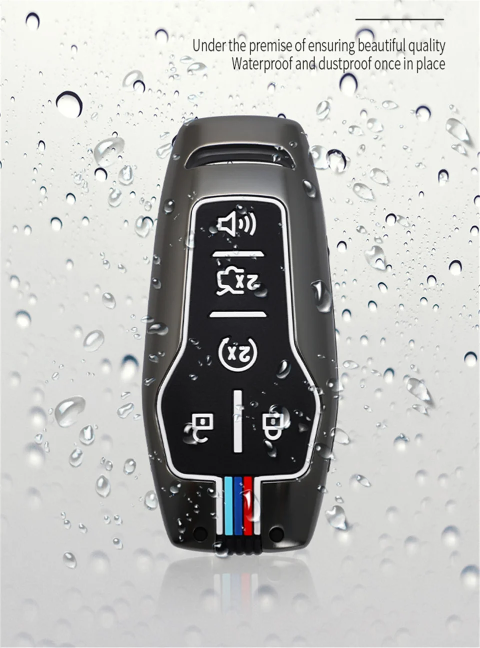 Custodia Cover chiave auto per Ford Fusion Mondeo Mustang F-150 Explorer Edge 2015 2016 2017 2018 Styling portachiavi protezione chiave - S0f9aee309e0743c0aed84f13e69b9486m