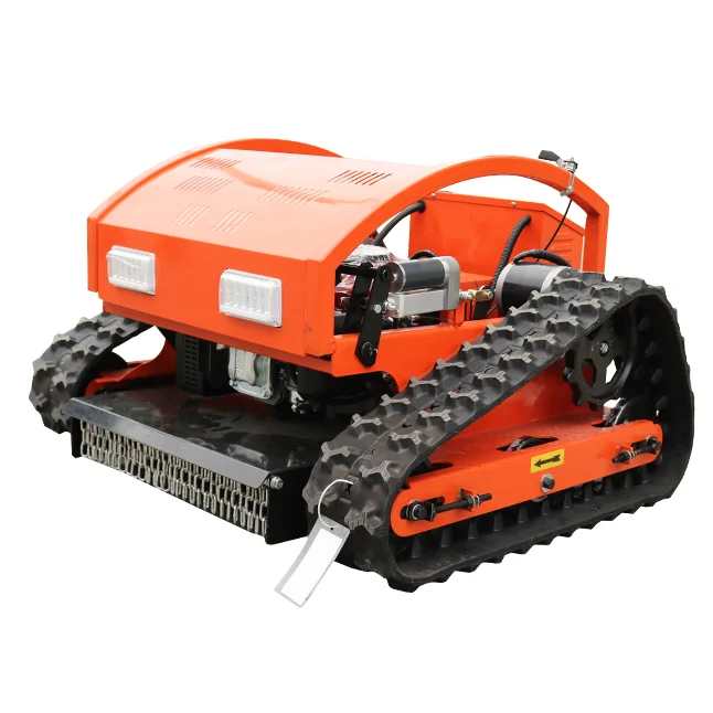 

Agricultural and forestry equipment robotic crawler gasoline remote control crawler lawn mower for sale