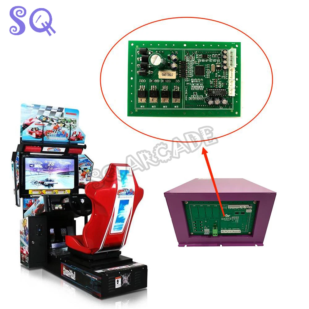 Arcade Outrun Driving Car Racing Simulator Game Motherboard Game Consol 1pcs IO board for Machinee Kits