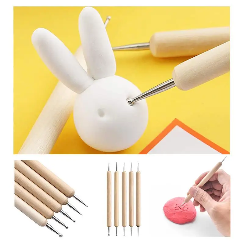 Pottery Clay Sculpting Tools Kit Ceramic Carving Tool Polymer Shaping DIY  Supplies For Beginner Professionals Pottery Modeling