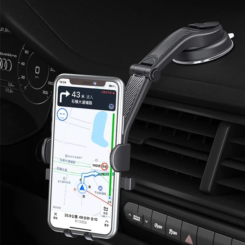 Car Phone Holder Stand Gravity Dashboard Phone Holder Suction Cup Bases Universal Rotaring Phone Support For iPhone Xiaomi Samsu