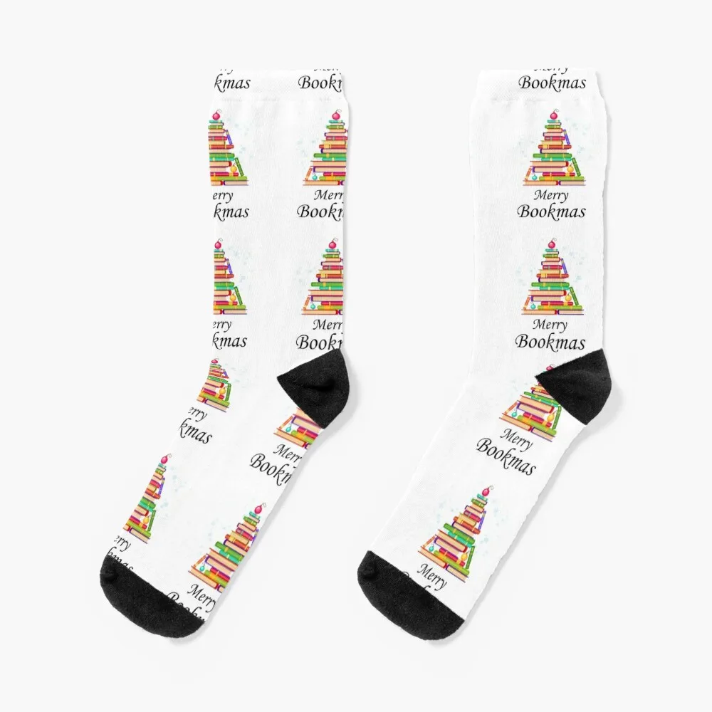 

Merry Bookmas! Socks FASHION christmas gifts Socks Male Women's