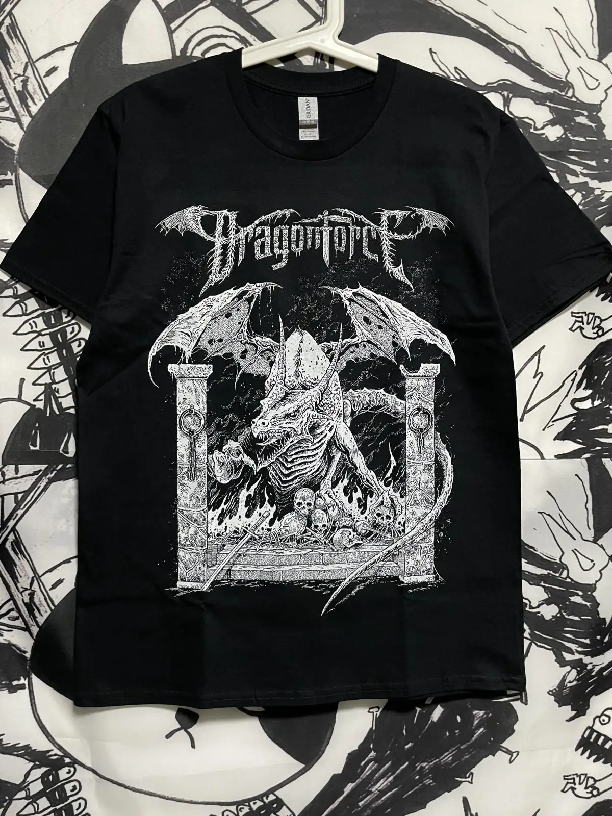 New Dragonforce Band T Shirt Dragon Power Metal Rock Men Women Cotton Short Sleeve Vintage Streetwear Concert Fashion Tee