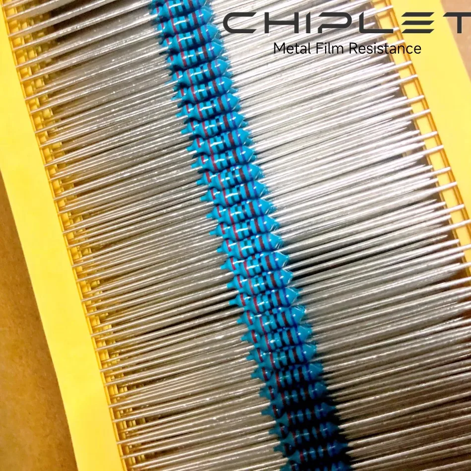 0.25W Metal Film Resistors 0.1% 1/4W RJ Color Ring Resistance 25PPM 499R 500R 510R 549R 560R 600R 604R 620R 680R 732R 20pcs