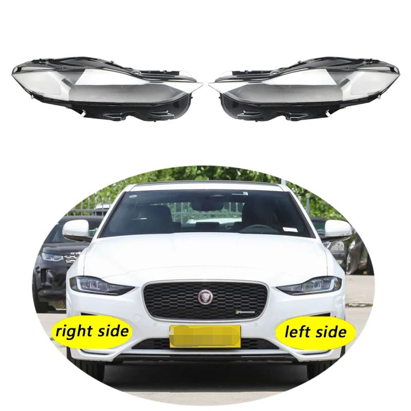 

Use For Jaguar XEL 2020-2021 XE Transparent Headlamp Cover Lamp Shade Front Headlight Shell Lampshade Lens shell