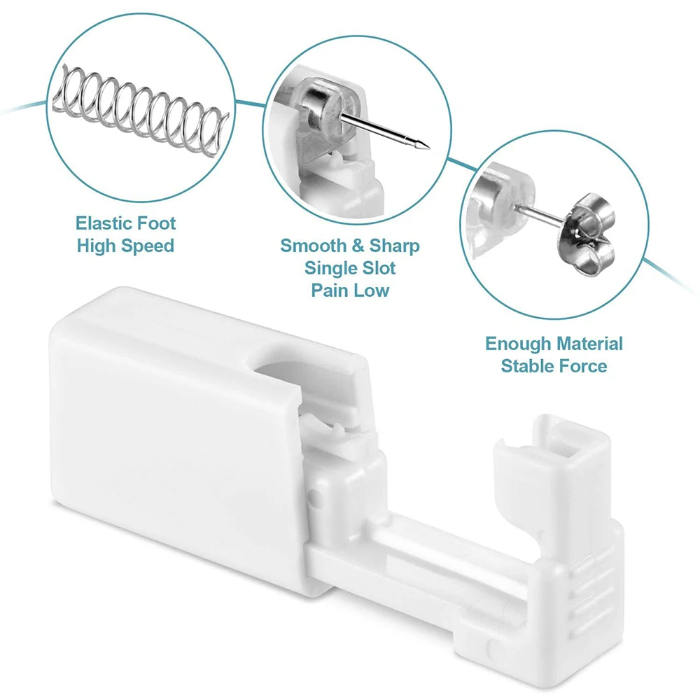 Unidad desechable esterilizada para Piercing de oreja, pistola de perforación helicoidal para cartílago, sin dolor, máquina de herramientas, 24 unids/lote por caja