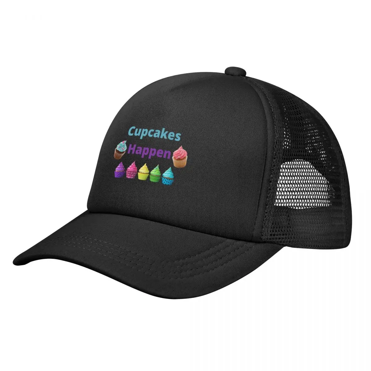 

Cupcakes Happen Baseball Cap Hip Hop Golf Hat Man Dropshipping Icon Boy Women's