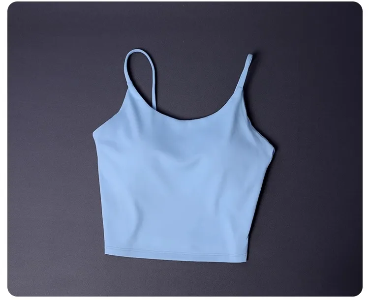 Sport-BH Top Lauf-Fitness-Weste Damen Schnelltrocknender Atmungsaktiver Yoga-Anzug Pilates-BH – Detail 7