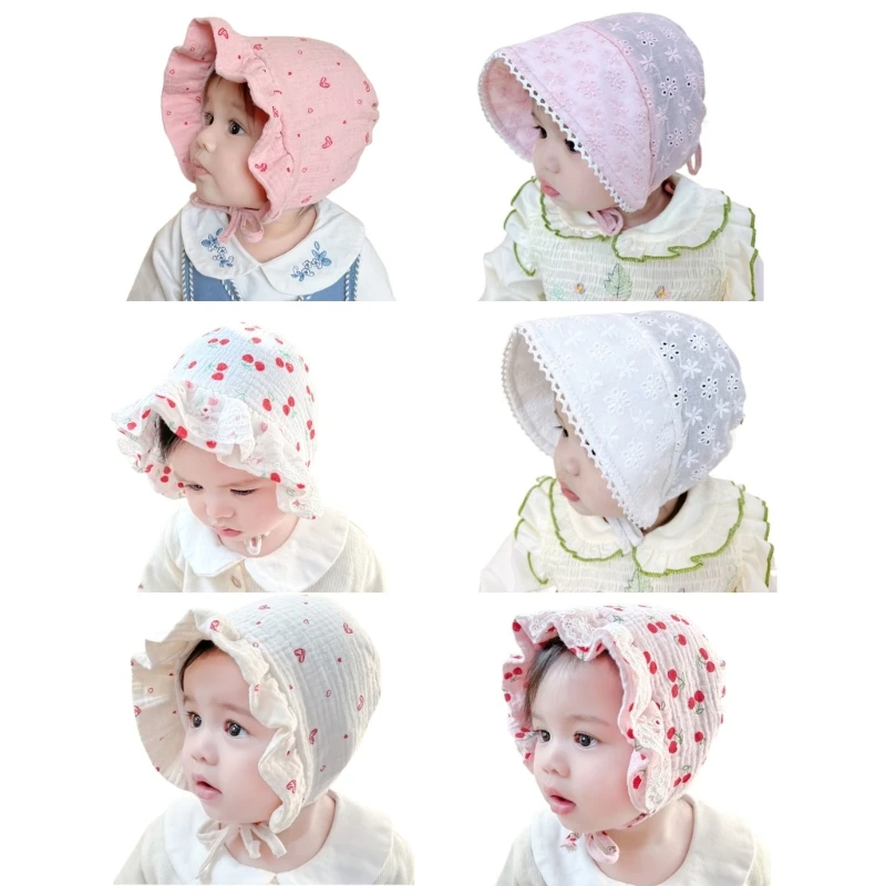 

Adjustable Lace Sun Hat for Babies Provides Secure and Comfortable Fit