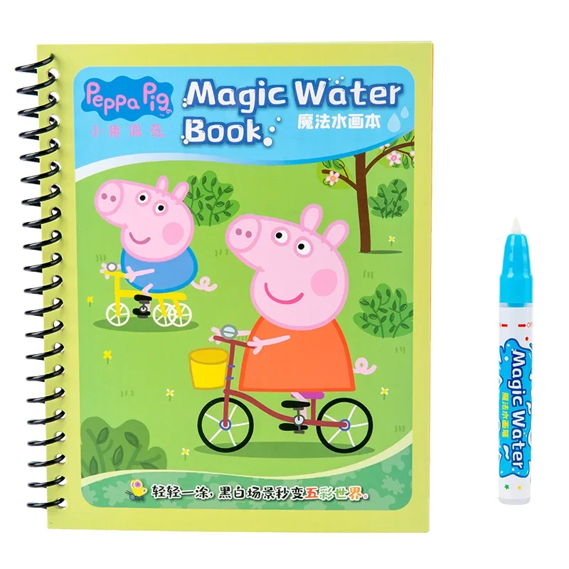 Peppa Pig Page Libro Di Pittura Ad Acqua Sviluppo Del Brainstorming Del Bambino Graffiti Tavolo Da Disegno Ad Acqua Trasparente Libro Da Disegno Lavab