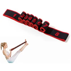 Enhanced Elastic Resistance Band for Full - Body Workouts and Yoga Stretching (Red black 1 pc)