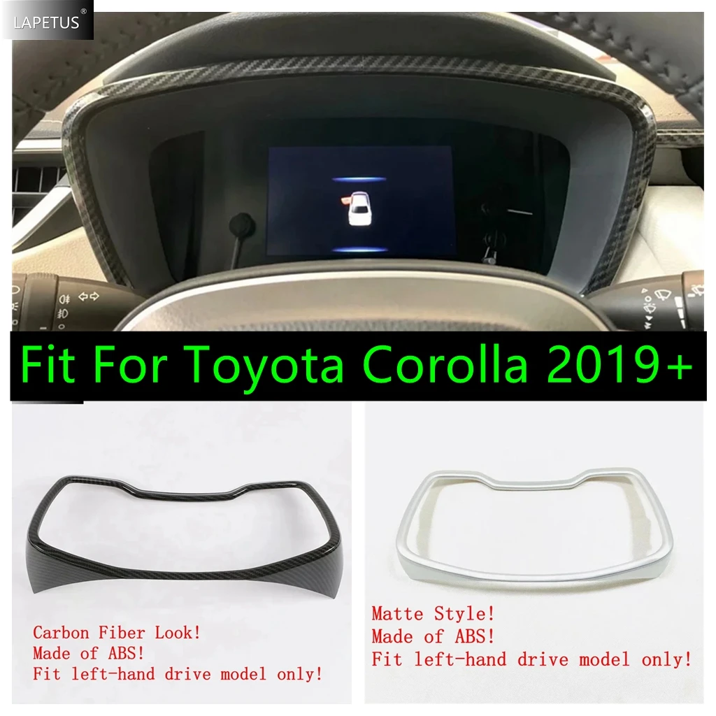 

Matte / Carbon Fiber Look Car Interior Accessories Dashboard Instrument Gauge Decor Cover Trim For Toyota Corolla 2019 - 2024