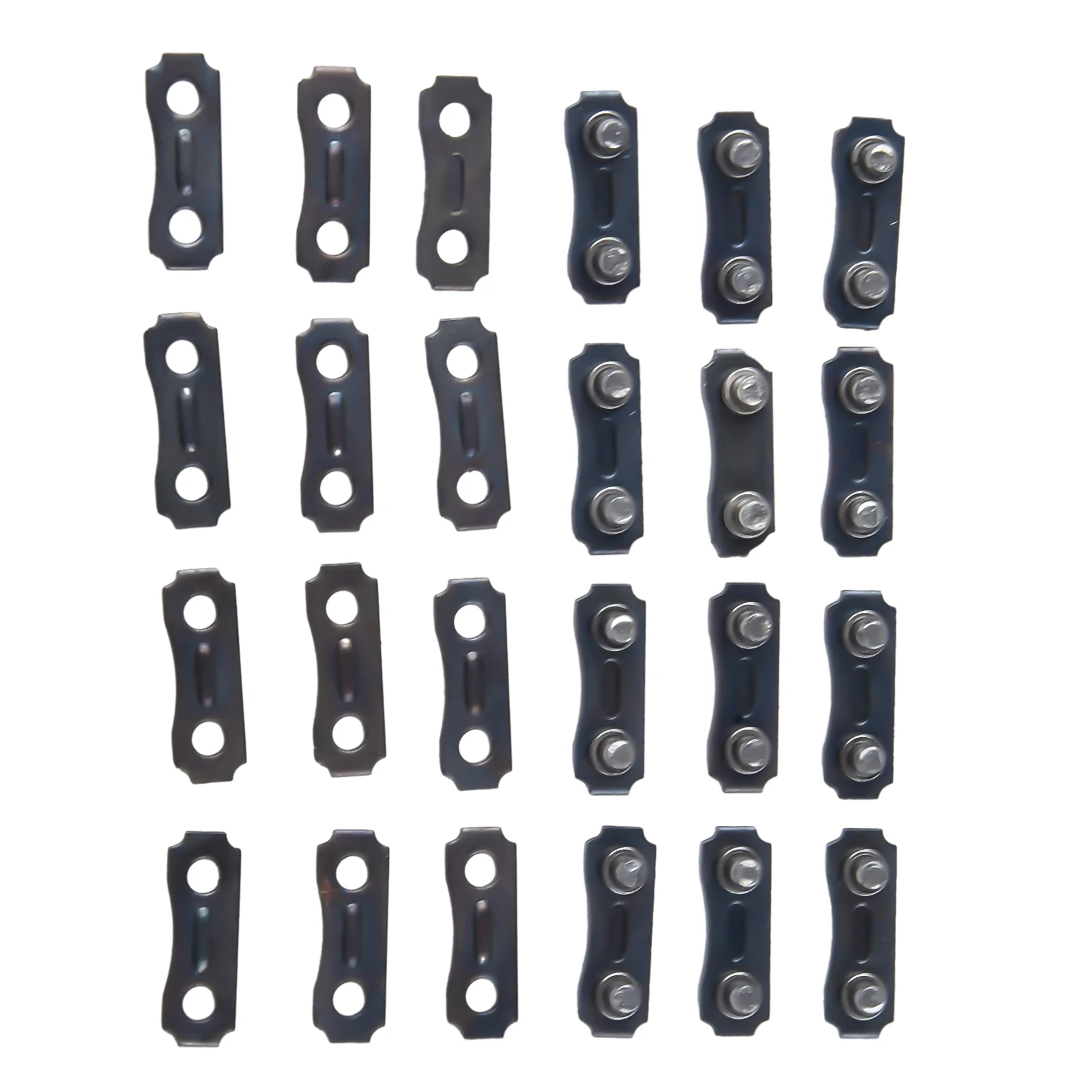 

24pcs Chainsaw Chain Link Connectors Tie Straps Preset Straps 3/8LP Pitch - 0.050 Gauge Metal Chainsaw Parts Garden Tools