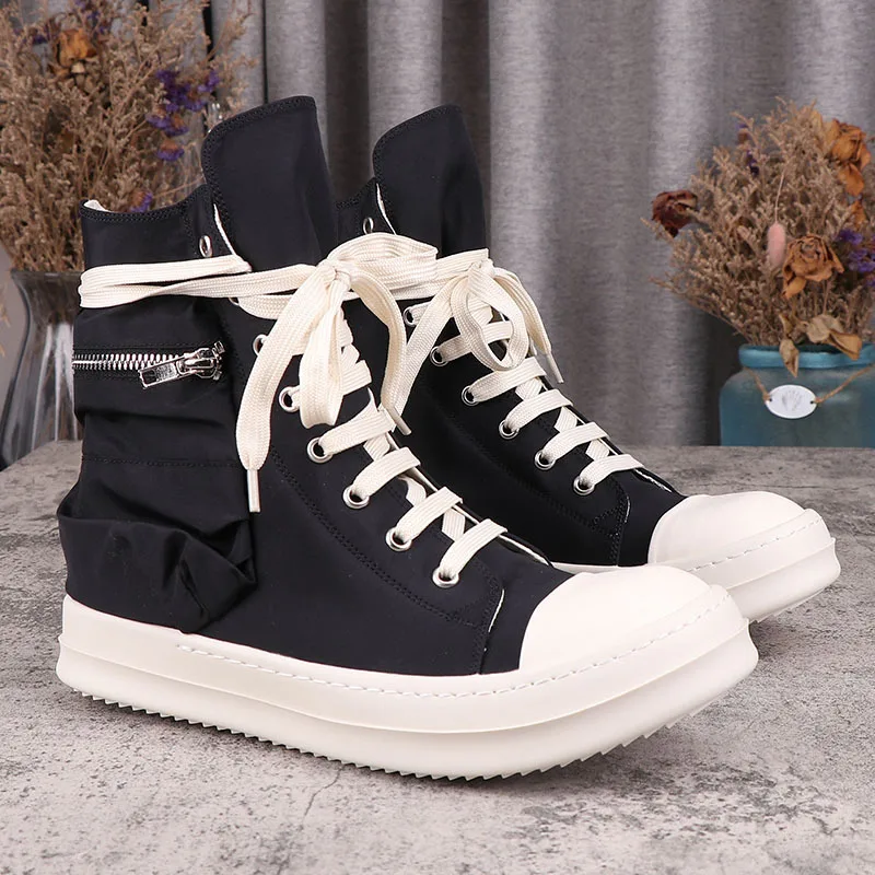 

Unisex Walking Shoes Spring Autumn 2023 New Round Toe Thick Bottom Unisex Sneakers Fashion Temperament Lace-Up Flat Shoes