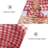 Wicker Storage Basket Premium Fruit Willow Weaving Blanket Simple Snacks Hand-woven Food Handheld 4