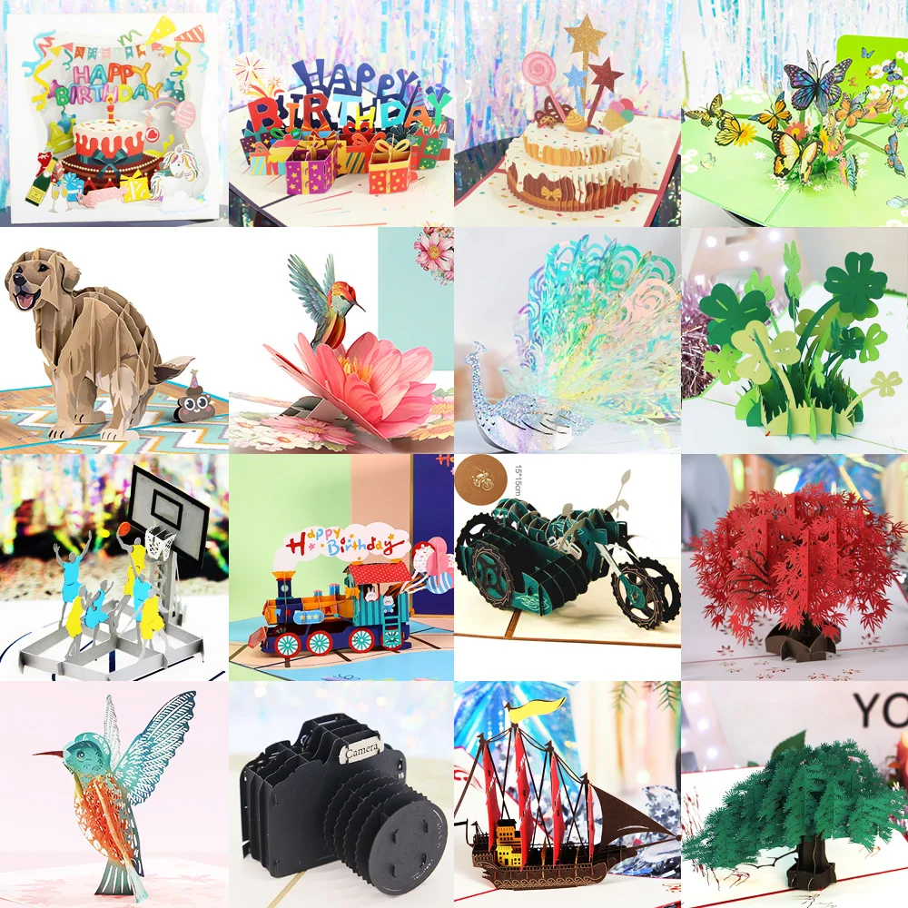 Hot 3D Pop UP Happy Birthday Cards 3
