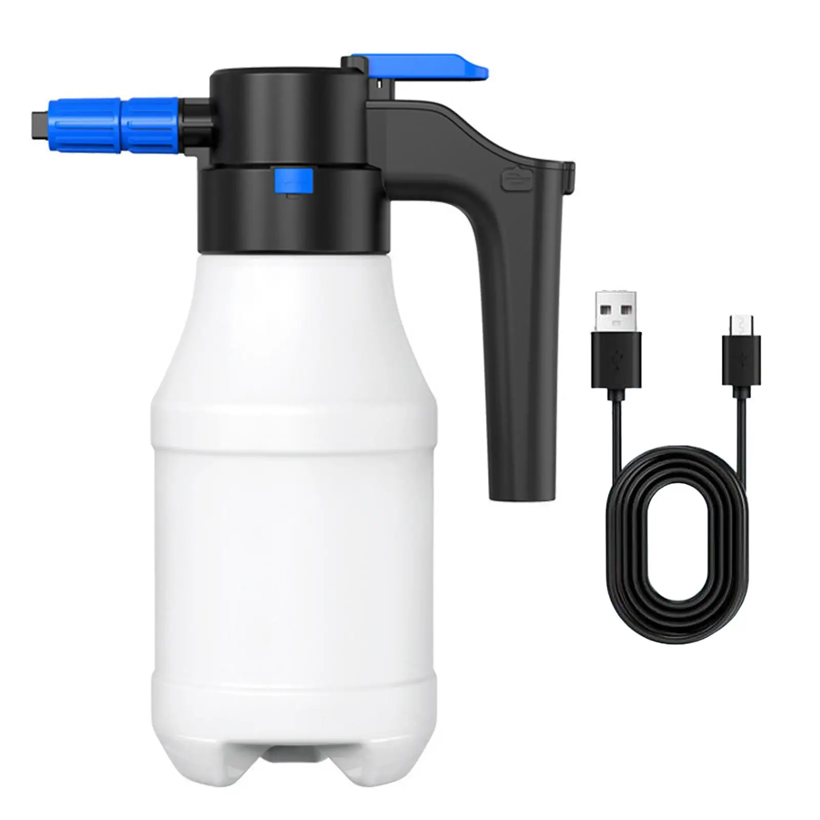 1.5L Electric Car Foam Sprayer Handheld Watering Can for Watering Garden Plants Bathroom Cleaning Flower Spraying Auto Detailing