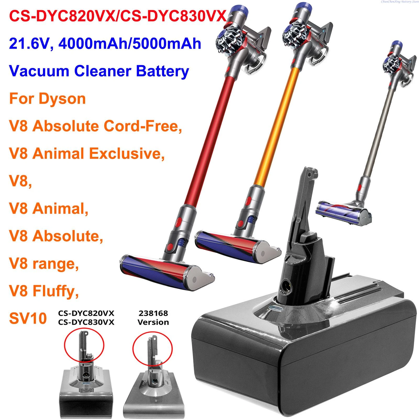 Cameron Sino 4000mah/5000mah Battery For Dyson Sv10, V8, V8 Absolute, V8  Animal, V8 Animal Exclusive, V8 Fluffy, V8 Range - Digital Batteries -  AliExpress