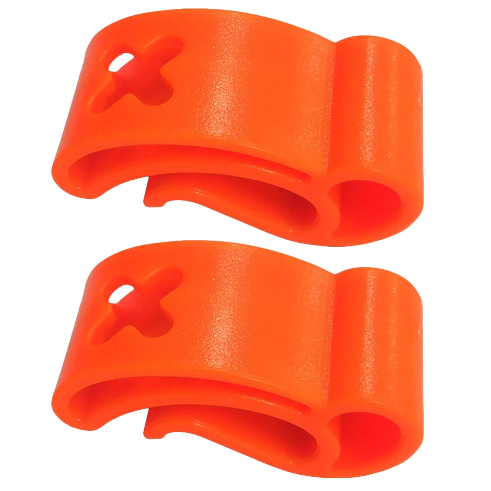 

2 Pcs Buckle Disc Supply Daily Use Holder Convenient Wear-resistant Carrier Accessory Clamp Plastic CD Small