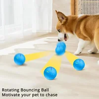 Interactive Dog Pet Ball Toys With Led Lilght Automatic Moving Smart Ball Dog Color Changing Bouncing Rotating Pet Products 4