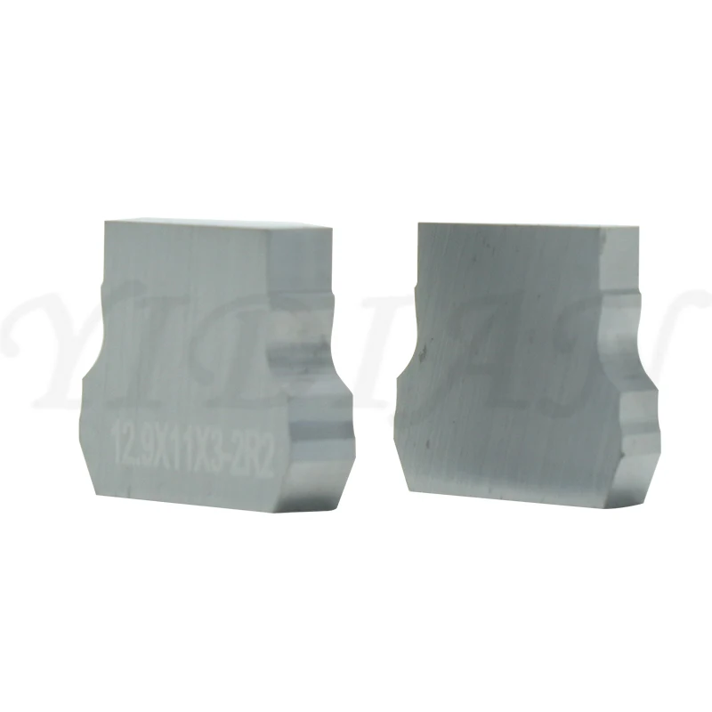 10pcs 초경 반경 스크레이퍼 나이프 12.9x11x3mm-2R2 BIESSE Edgebander 기계 용 스크레이퍼 블레이드 목공 도구