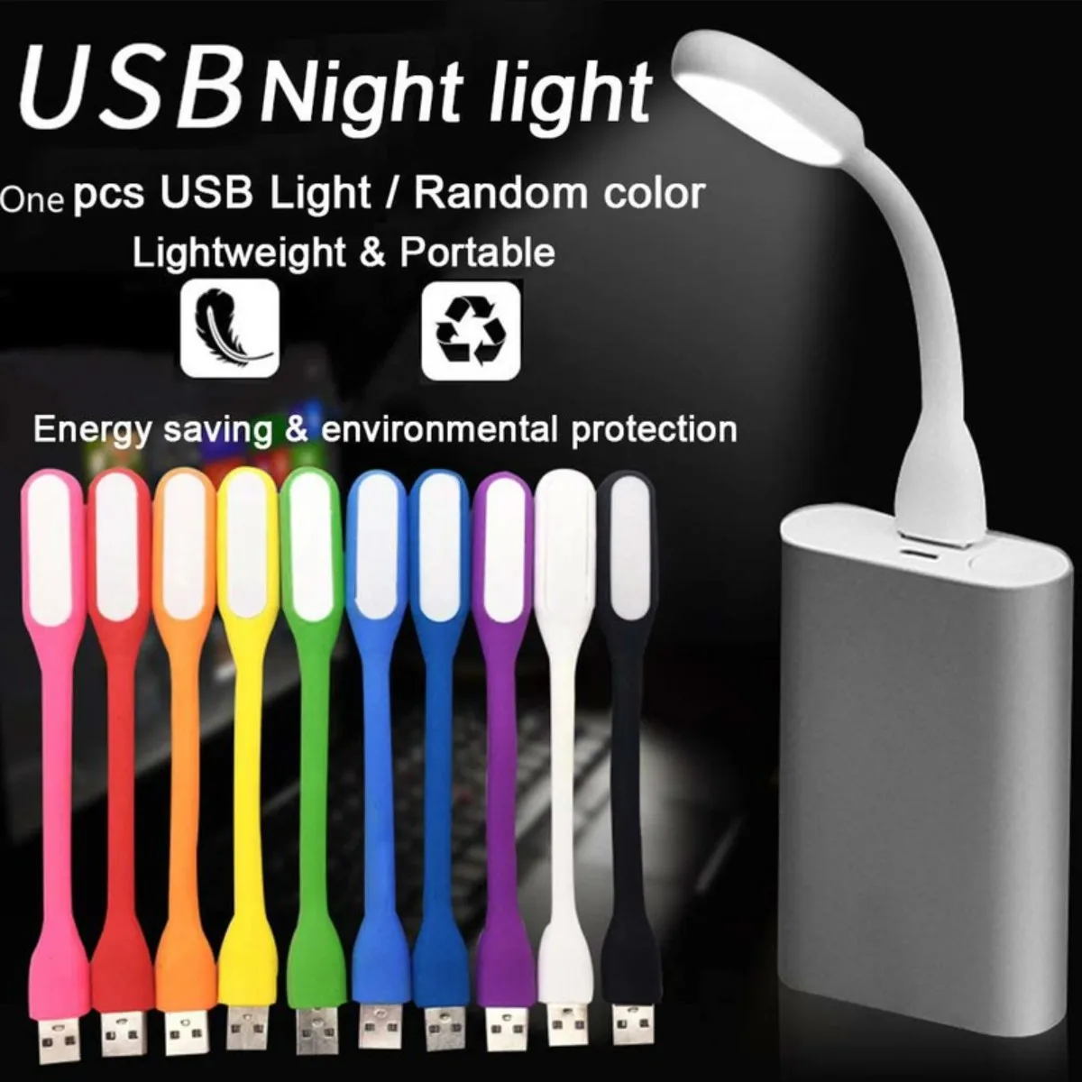Hot sale 10 Colors Portable USB LED Light with USB For Power bank/computer Led Lamp Protect Eyesight LED laptop