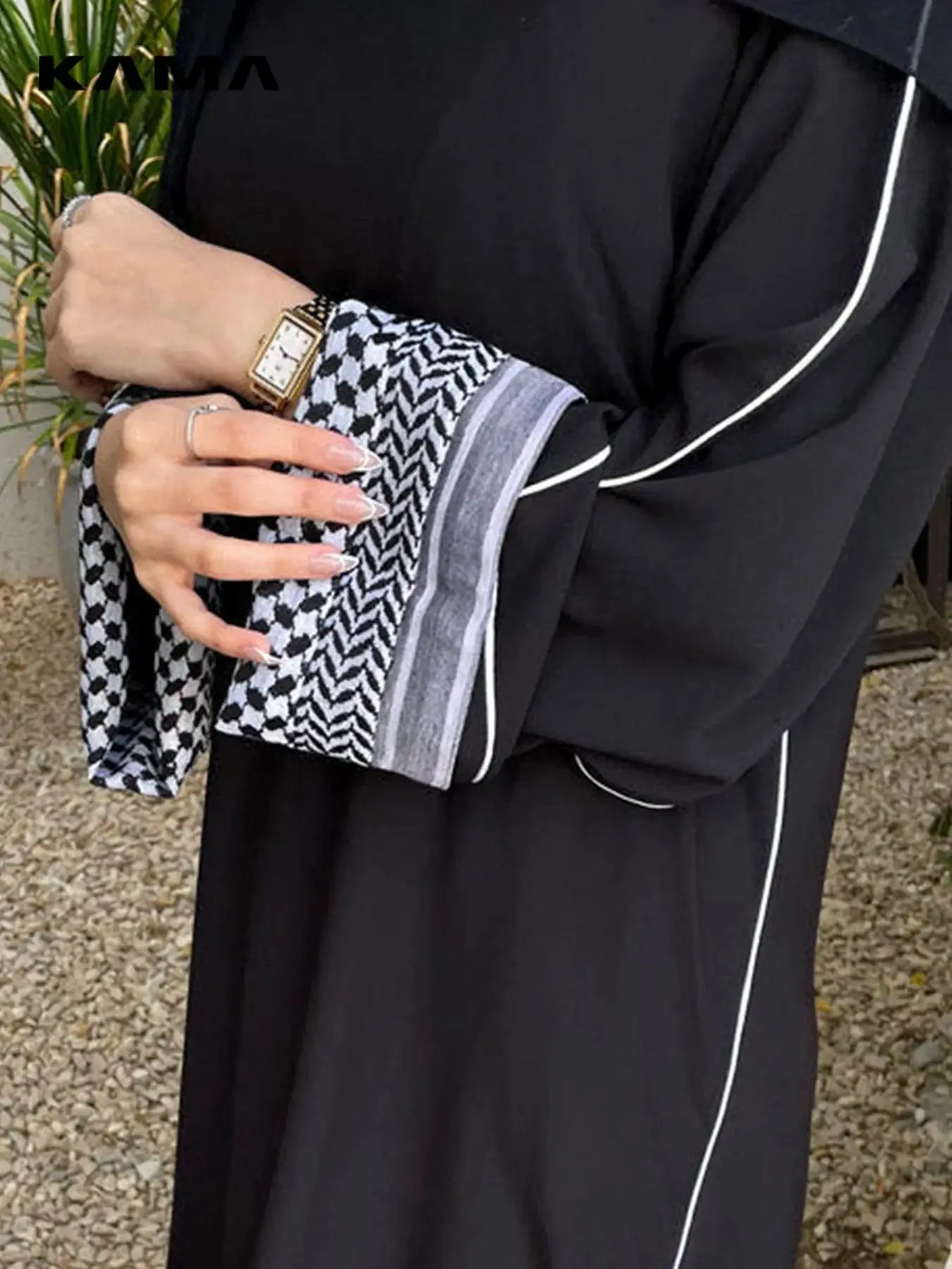 Fashion Flowers Printed Muslim Dress With Belt Robe Abaya Female Full Length Muslim Outerwear Worship Service Abaya