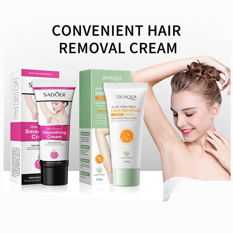 

Portable Mild And Non Irritating 50G 60G Hair Removal Cream For Men And Women Moisturizing, Convenient And Smooth