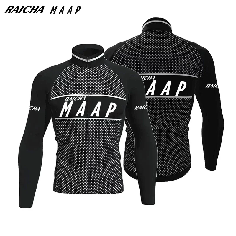 2025 New RAICHA MAAP Men's Breathable Long Sleeve Cycling Wear Slim Fit Professional Cycling Wear Road Bike Mountain Bike Wear 3