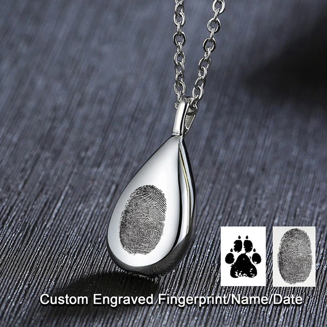 Personalized Double Teardrop Urn Necklace, Cremation Jewelry, Human Ashes  Keepsake, Cremation Necklace for Ashes, Memorial Gift - GetNameNecklace