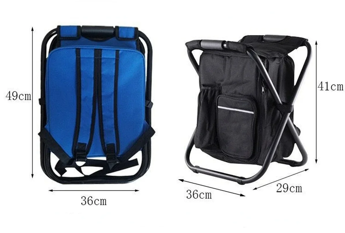 Smart Fishing Chair with Cooler Bag Combine Set Camping Folding Chair Portable Fishing Chairs with Bag Folding Stool Camp folding chair fishing accessory