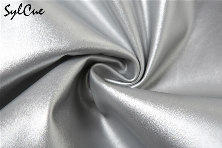 Sylcue Silver Retro Matte Trendy Personalized All-match Casual High Street Cool Confident Casual Women's Autumn Wide Leg Pants
