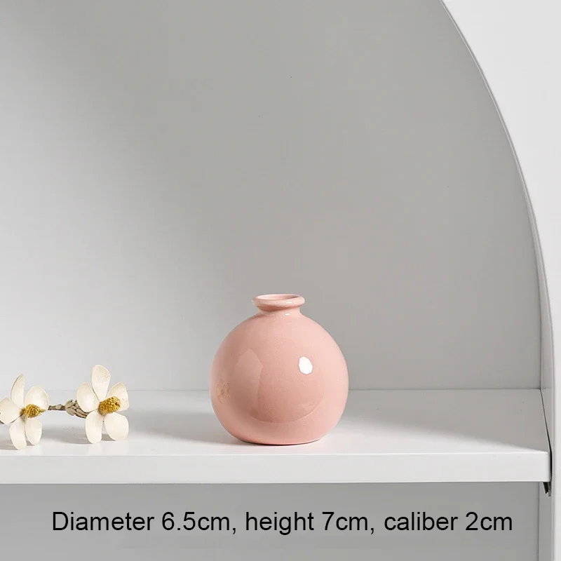 Minimalist Ceramic Bud Vase, Cute Pastel Decorative Accent