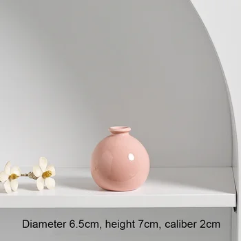 Minimalist Ceramic Bud Vase, Cute Pastel Decorative Accent
