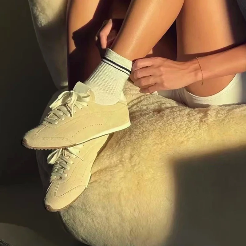 Unisex Damen-Freizeitschuhe aus Wildleder, Schnürschuhe, klassisch und vielseitig_voghion.com