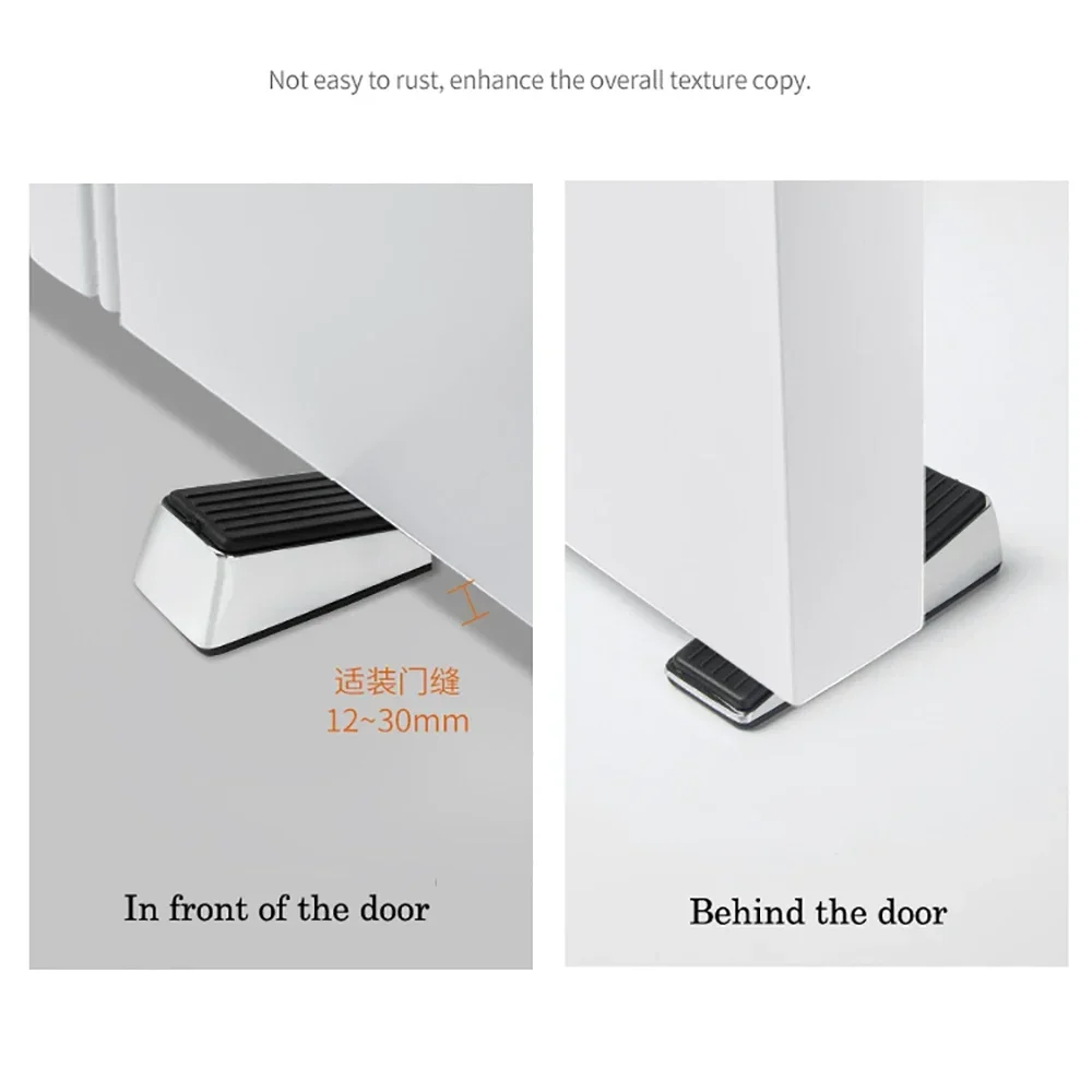 Door Bottom Stopper Reusable Shock Absorbent Block Wedge Door Stopper Home Office Anti-collision er Children Protection