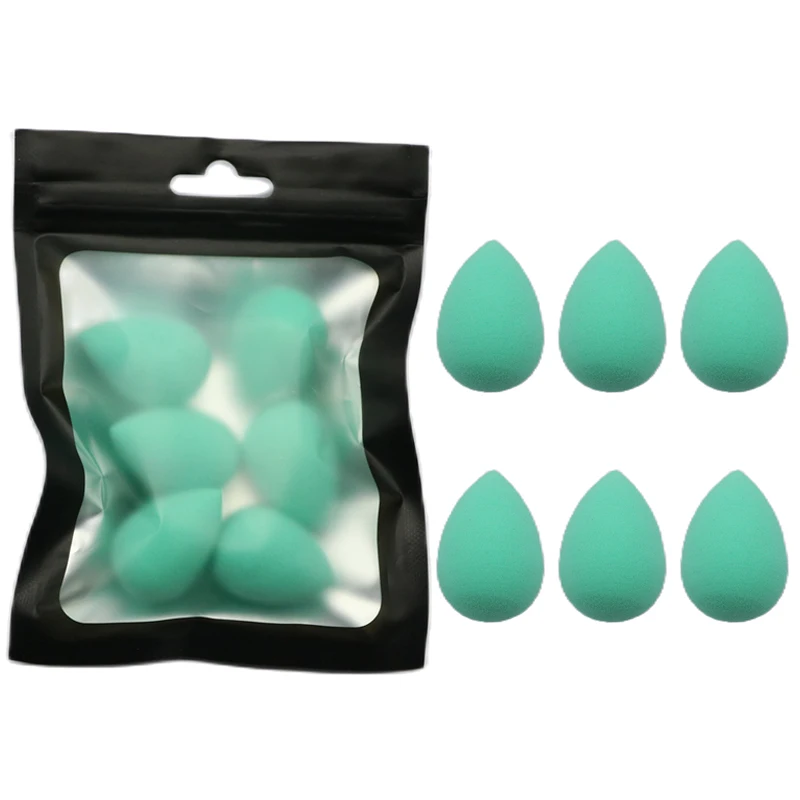 OGEYER-miniesponja de maquillaje, esponja de belleza en polvo para corrector, base líquida, cosmética facial, 6 unidades - Imagen 4