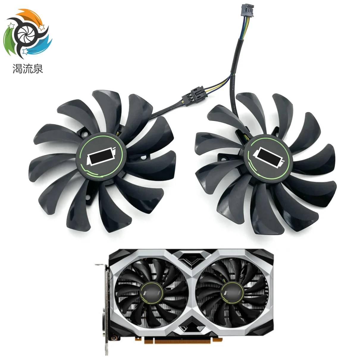 

NEW Original 85MM HY-D09010SH HA9010H12F-Z GPU Fan For MSI GeForce GTX 1660 1660TI RTX 2060 VENTUS Video Card Cooling Fan