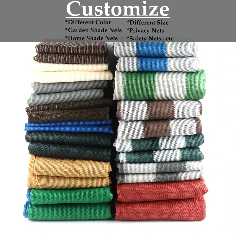 Description Picture 4 of itemBlackish Green-White Stripe Sunshade Net Anti-UV HDPE Fabric Outdoor Shading Canopy Pool Sun Shed Garden Shade Awning Fence Mesh