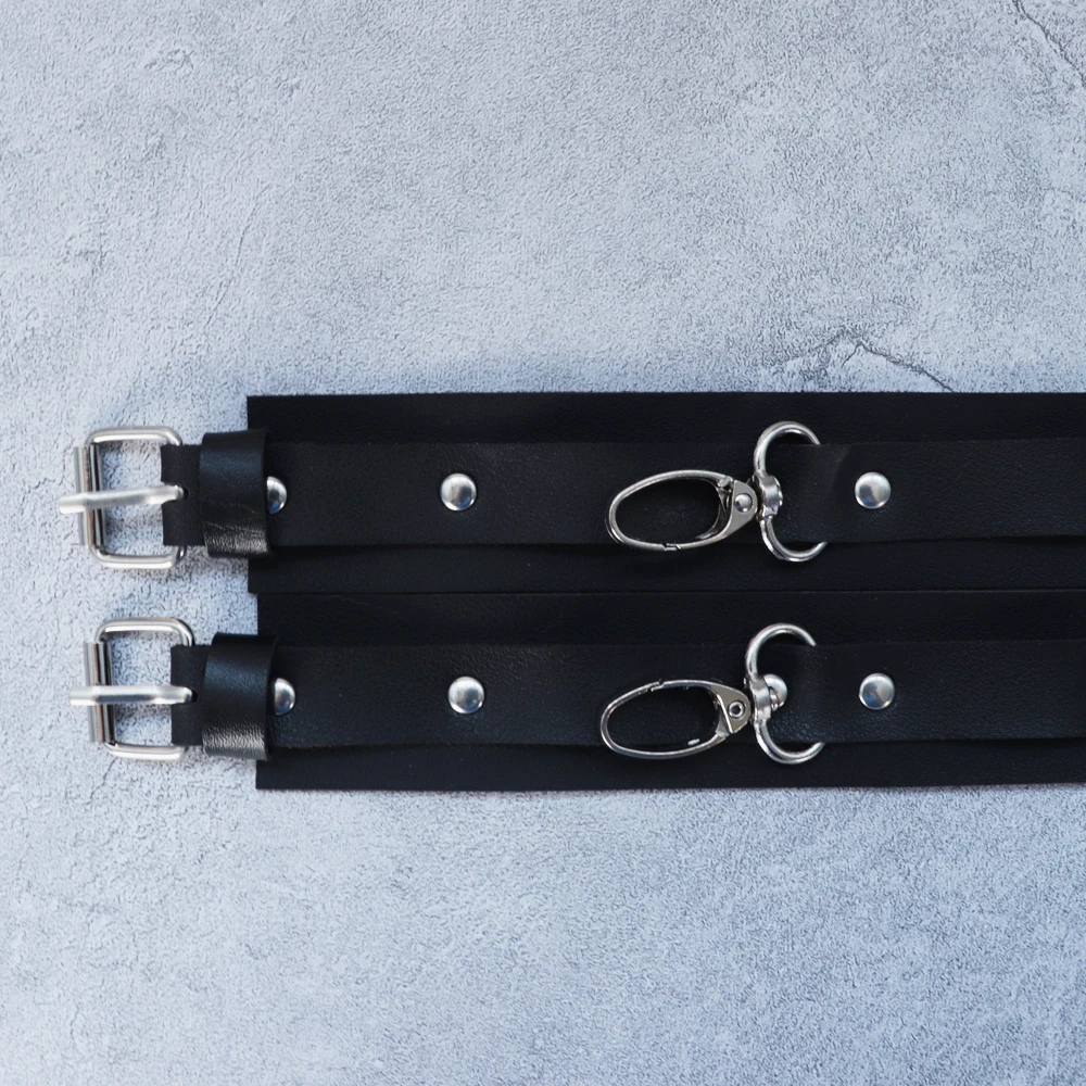 Sexede justerbare læderhåndjern til sexlegetøj til kvinder, par, hængespænde, BDSM bondage-begrænsninger, eksotiske tilbehør, bondageudstyr_voghion.com