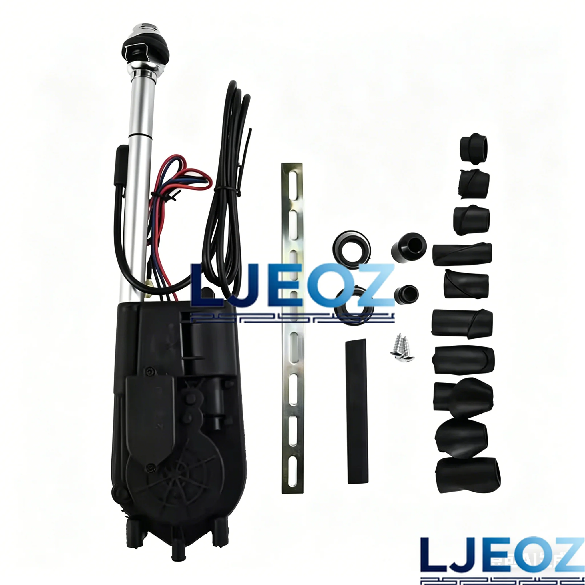 12V AM FM 송신기 공중 전기 안테나 자동 텔레스코픽 메르세데스/W140/W126/W124/W201 자동차 액세서리