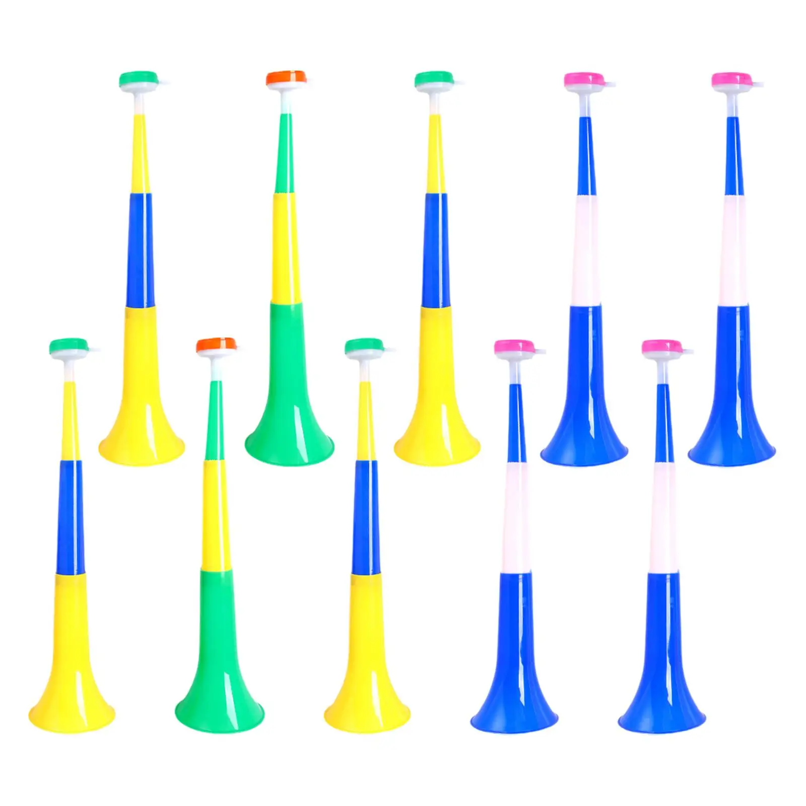 10x Stadium Atmosphere Props Collapsible Air Noisemakers Cheering for Sporting Events Party Supplies Favors