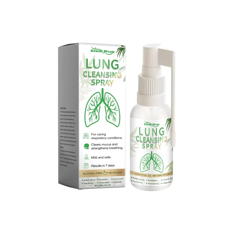 Lung Cleansing Spray Breath Detox R Relieve Throat Discomfort Improve Runny Nose Sneezing Rhinitis Health Body Care Spray