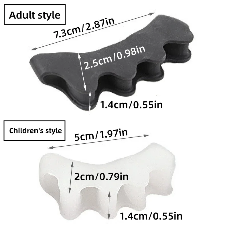Großhandel 2 stücke = 1 paar Neue Schutz Zehen Separator Geeignet Bunion Corrector Material Weiche Gel Haarglätter Spacer Pflege werkzeug – Detail 9