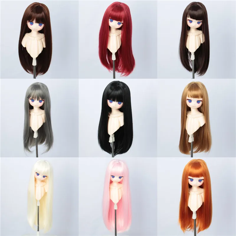 1/3 BJD Wig Pullip Dal DD Dollfie Doll Wig 8-9 inch Long Collection Wig